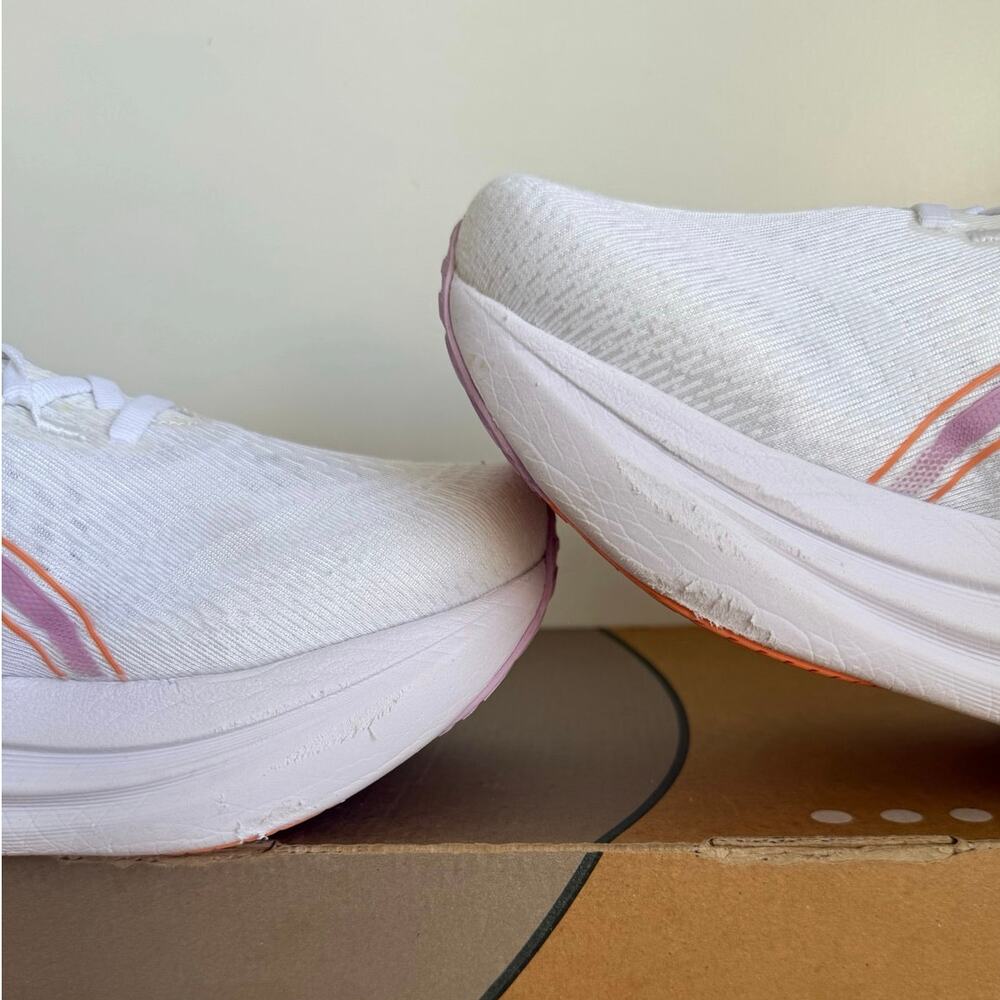 Asics Gel Nimbus 27 ‘White Light Ube’ Women Running Sneakers - SZ 10 .5 Wide - Picture 7 of 13